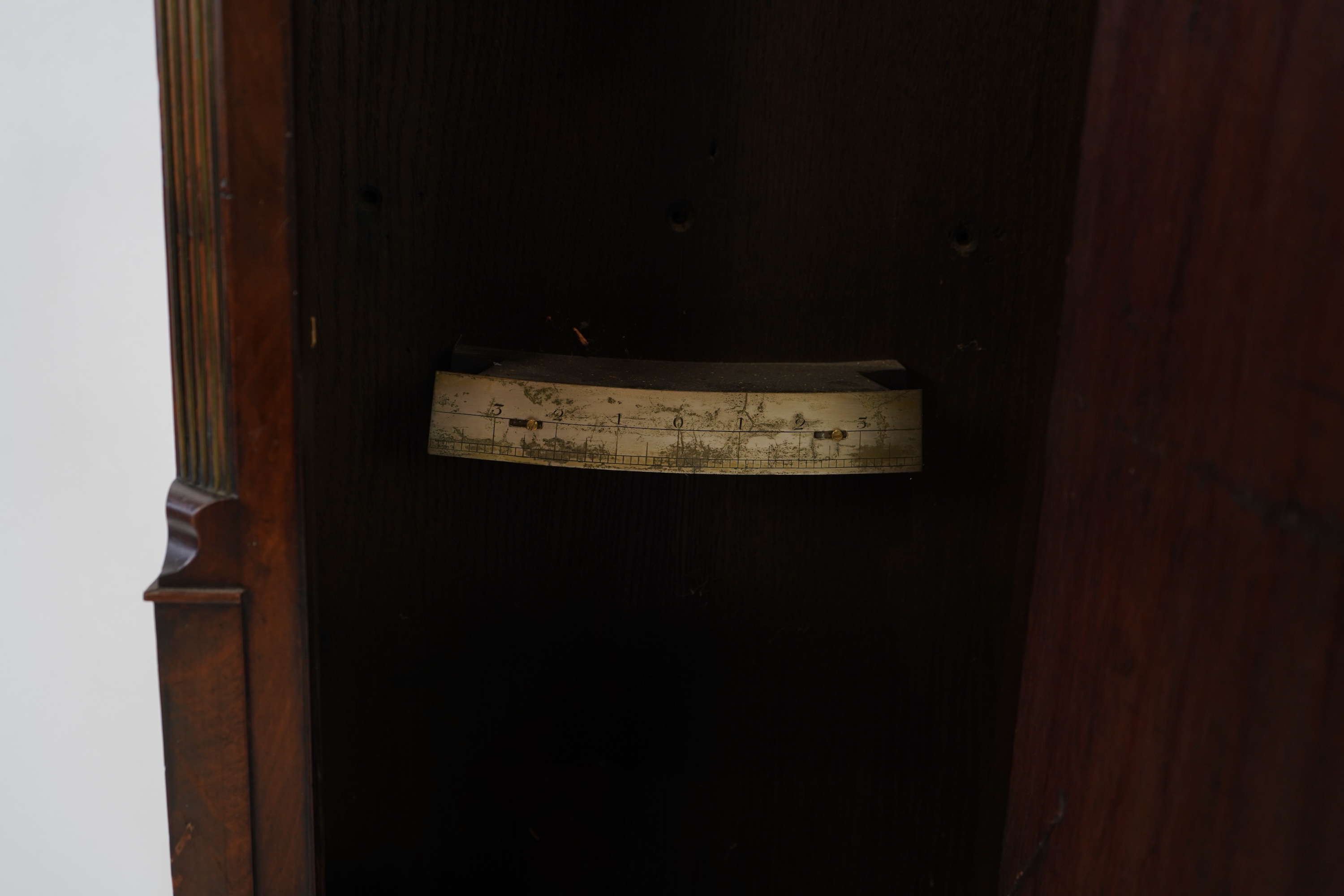 A George III mahogany and brass mounted longcase regulator by S & C Joyce, Lombard Street, London